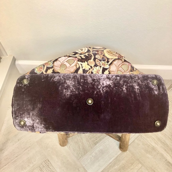 Anke Drechsel Handmade Velvet and Embroidered Tote - Picture 5 of 16